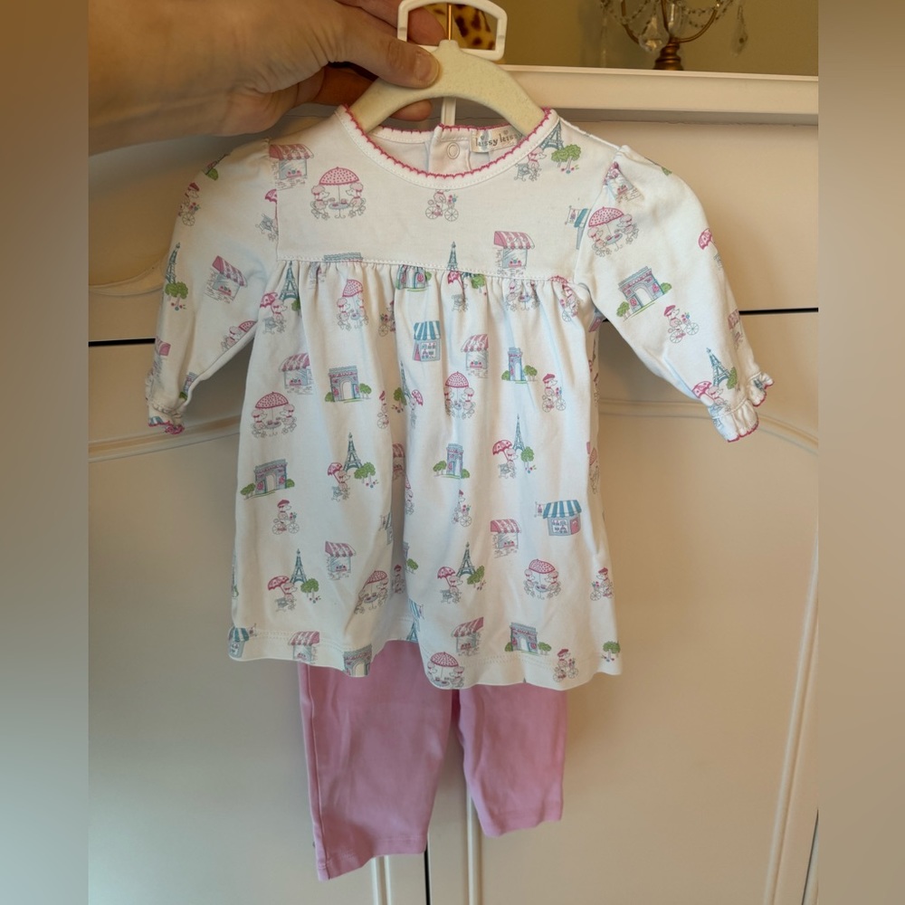 Kissy kissy baby girl 2 piece outfit size 0-3M